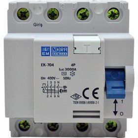 Esem EK-704 4P 30 MA 63 A Kaçak Akım Koruma Rölesi