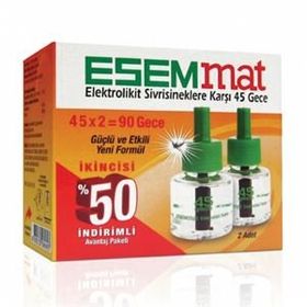 Esemmat 45 Gece Sivrisineklere Karşı 2'li Elektrolikit Yedek
