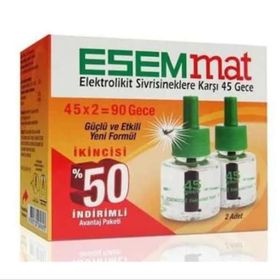 Esemmat 45 Gece Sivrisineklere Karşı 2'li Elektrolikit Yedek