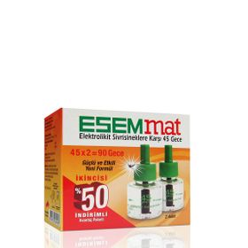 Esemmat 45 Gece Sivrisineklere Karşı 2'li Elektrolikit Yedek