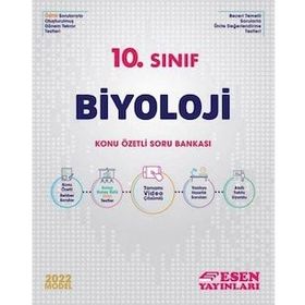 Esen 2022 10. Sınıf Biyoloji Konu Özetli Soru Bankası