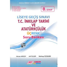 Esen 8.Sınıf LGS T.C. İnkılap Tarihi ve Atatürkçülük Üçrenk Soru Bankası