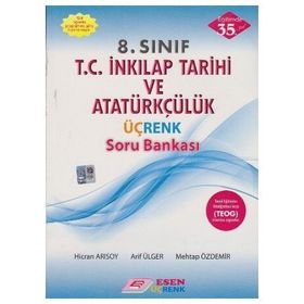 Esen 8.Sınıf LGS T.C. İnkılap Tarihi ve Atatürkçülük Üçrenk Soru Bankası