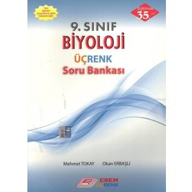 Esen Yayınları 9 Sınıf Biyoloji Üç Renk Soru Bankası
