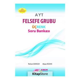 Esen Yayınları AYT Felsefe Grubu Üçrenk Soru Bankası