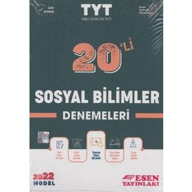 Esen Yayınları Tyt 20 Adet Sosyal Bilimler Denemeleri