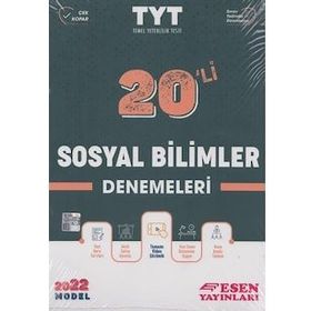 Esen Yayınları Tyt 20 Adet Sosyal Bilimler Denemeleri
