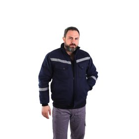 Eser 7-7 Lacivert Gabardin İçi Polarlı Mont
