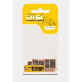 Eshel 1:100 Ölçek Dikdörtgen P Pencere 4'lü Maket