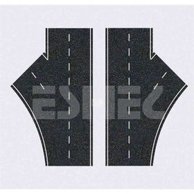 Eshel 1:200 35x115 mm 2 Adet Karton Maket Sağa-Sola Çıkış Yolu