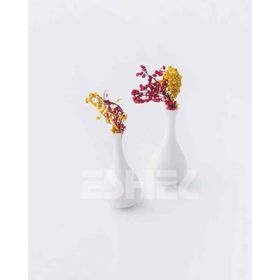 Eshel 1/50 cm 3 Adet Çiçekli Taş Vazo