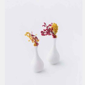 Eshel 1/50 cm 3 Adet Çiçekli Taş Vazo
