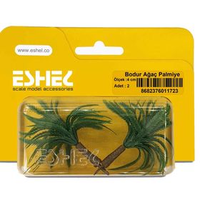 Eshel 2x4 cm Bodur Ağaç Palmiye Ağacı Maketi