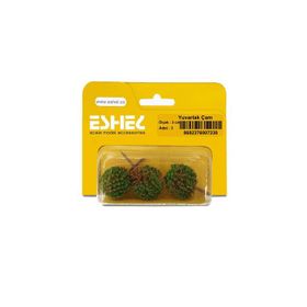Eshel 3 cm 3 Adet Yuvarlak Çam Ağacı