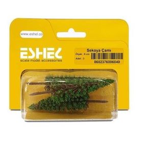 Eshel 6 cm 3 Adet Sekoya Çam Ağacı
