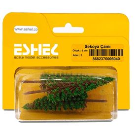 Eshel 6 cm 3 Adet Sekoya Çam Ağacı