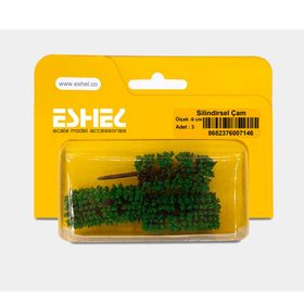 Eshel 6 cm 3 Adet Silindirsel Çam Ağacı