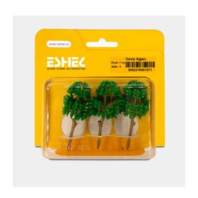 Eshel 7 cm 3 Adet Ceviz Ağacı