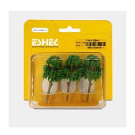 Eshel 7 cm 3 Adet Ceviz Ağacı
