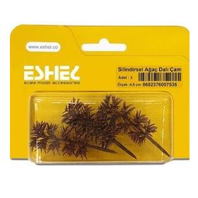 Eshel Dalı Çam 4.5 cm 3 Adet Silindirsel Ağacı