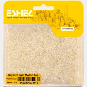 Eshel Küçük 120 gr Beyaz Doğal Moloz Taş