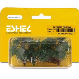 Eshel Palmiye Yuvarlak 5 cm 3 Adet Maket