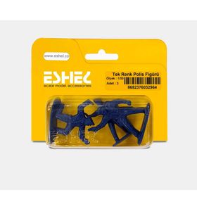 Eshel Polis Figürü Tek Renk 1/50 3'lü Maket