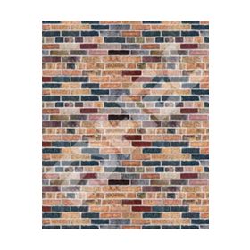 Eshel Renkli Tuğla Desenli 1/50 cm 3 Adet Karton Duvar Kağıdı