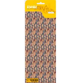 Eshel Renkli Tuğla Desenli 1/50 cm 3 Adet Karton Duvar Kağıdı