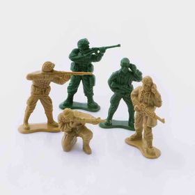 Eshel Tek Renk Askeri İnsan Figürleri 1/50 4'lü Maket