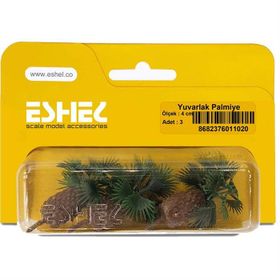 Eshel Yuvarlak Palmiye 4 cm 3 Adet Maket