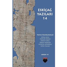 Eskiçağ Yazıları 14 Bilgin Kültür Kolektif