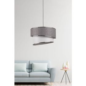 Eslight E65 Ruzgar Modern Açık Gri Tekli Sarkıt Avize
