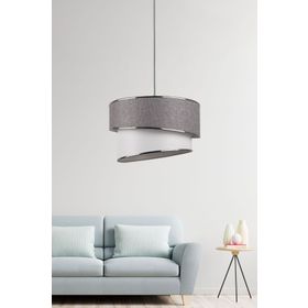 Eslight E65 Ruzgar Modern Açık Gri Tekli Sarkıt Avize