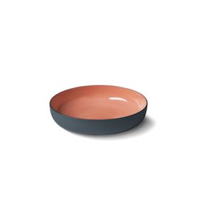 Esma Dereboy Capsule 18 cm Siyah Mercan El Yapımı Porselen Orta Boy Yuvarlak Kase