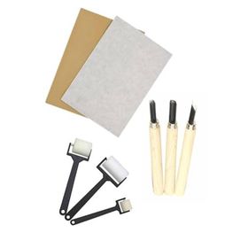 Esmay Linol Tabaka Muşamba Levha 2.5 mm 35x50 cm 3'lü Sünger Rolo Merdane Set