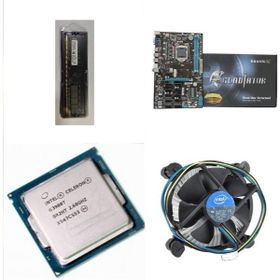 Esonic B250-BTC Gladiators 12'li PCI +Intel Celeron G3900T İşlemci ve Kingston DDR4 8 GB RAM ve Fan
