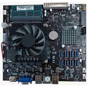 Esonic Mining Intel B75 8'li Anakart İşlemci 4 GB RAM Fan