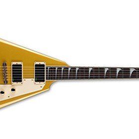 ESP Ltd Kirk Hammett Signature Kh-v Metalik Gold Elektro Gitar
