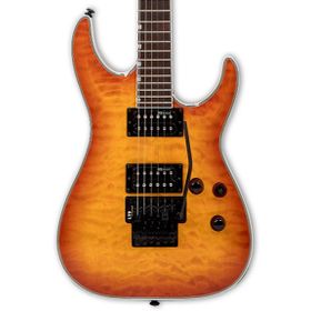 ESP LTD MH-230 QM FR Quilted Maple See Thru Amber Sunburst Elektro Gitar