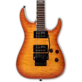 ESP LTD MH-230 QM FR Quilted Maple See Thru Amber Sunburst Elektro Gitar
