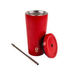 Espressolab No:80 Paslanmaz Çelik Kırmızı Pipetli 500 ml Termos