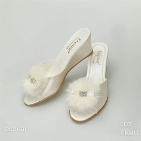 Espuar 502 Ekru Kadın Terlik