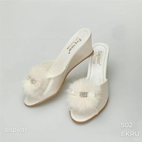 Espuar 502 Ekru Kadın Terlik