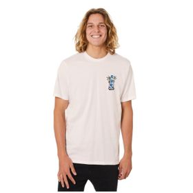 Esqudo ESTP0004 Bisiklet Yaka Baskılı Pudra Erkek T-shirt