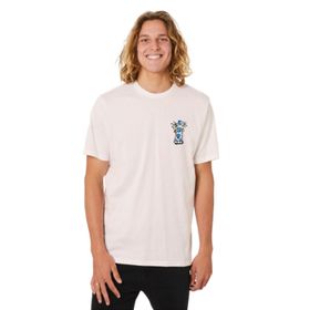 Esqudo ESTP0004 Bisiklet Yaka Baskılı Pudra Erkek T-shirt