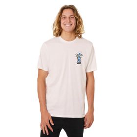 Esqudo ESTP0004 Bisiklet Yaka Baskılı Pudra Erkek T-shirt