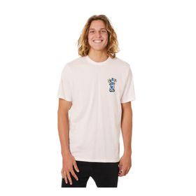 Esqudo ESTP0004 Bisiklet Yaka Baskılı Pudra Erkek T-shirt