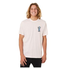 Esqudo ESTP0004 Bisiklet Yaka Baskılı Pudra Erkek T-shirt