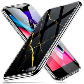 Esr Apple iPhone 7 8 Marble Glass Siyah Gold Kılıf